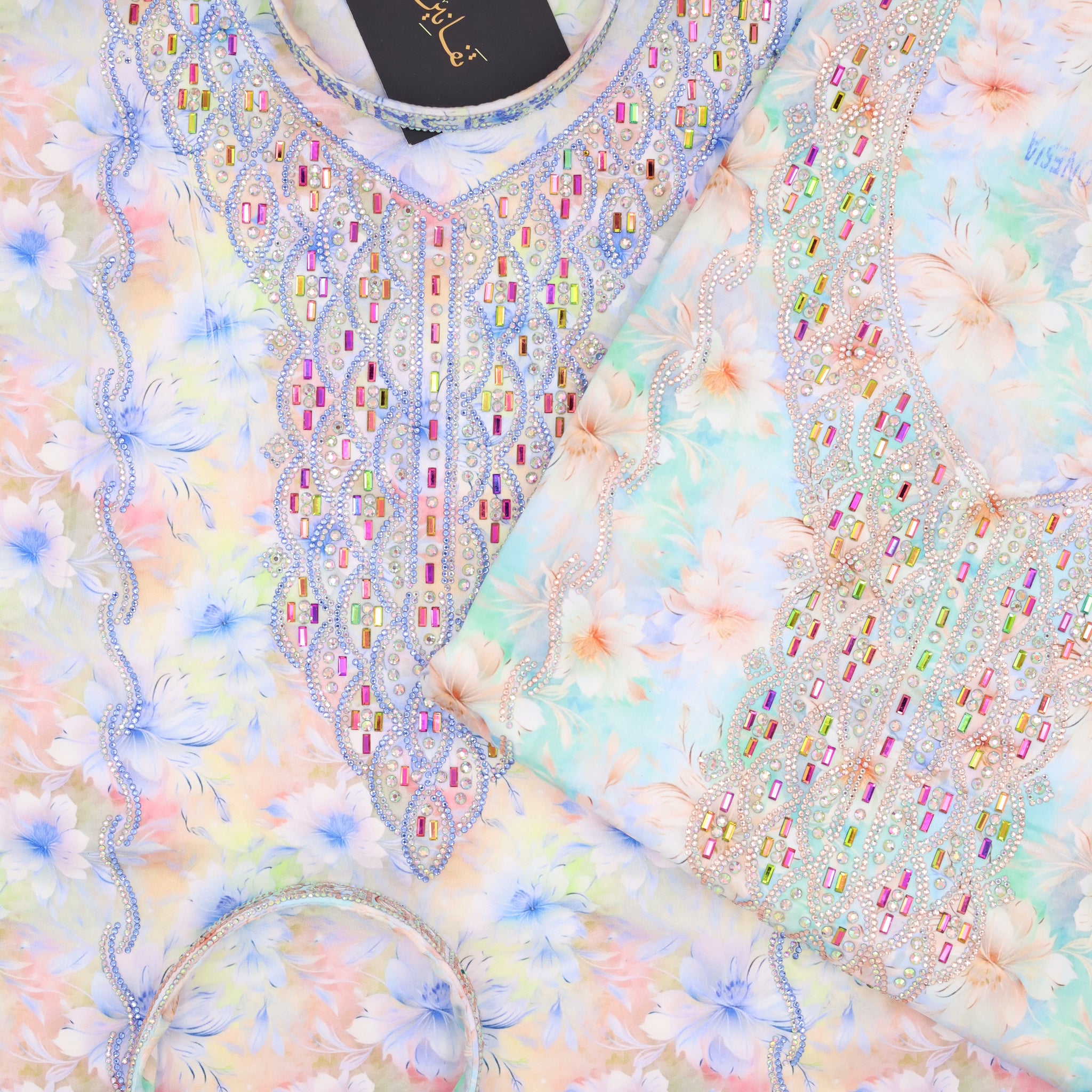 حرير اطفال مع تاج